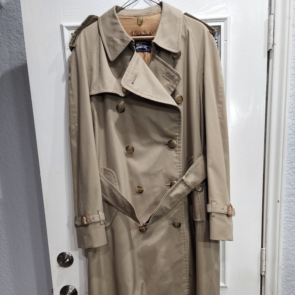 Burberry Vintage Mens Trench Coat With Wool Zip Out L… Gem